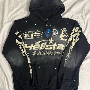 Hellstar Black Graphic Design Hoodie